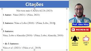 ABNT citações com 1 2 3 ou  Autores tcc [upl. by Katee241]