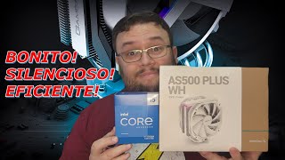 AIR COOLER DEEPCOOL AS500 PLUS EM AÇÃO  TESTE COM I5 13600K [upl. by Dranik]