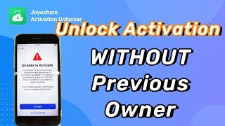 Unable to Activate iPhone How to Unlock iCloud Lock WITHOUT Previous Owner [upl. by Auhsej]