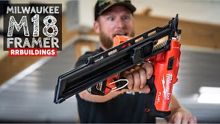 Finally   The Milwaukee M18 Battery Powered Framing Nail gun is HERE [upl. by Valsimot500]