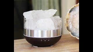 Rock Crystal DiffuserHumidifier  Rough Stones [upl. by Namwen532]