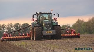 Fendt 936 Vario mit Väderstad Spirit 900 S Drillmaschine am Gerste drillen [upl. by Bensen]