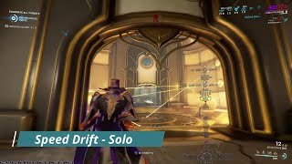 Warframe  Speed Test  Speed Drift  Solo [upl. by Eelymmij]