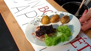 Filet mignon de porc avec sa compotée doignons [upl. by White]