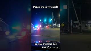 🚓Police Chase Flys Pastforyou automobile usa reels trending dashcam car chase fyp police [upl. by Llebiram]