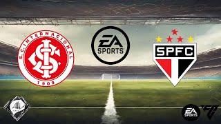 Internacional x São Paulo  Jogo Amistoso  EA FC [upl. by Aisatna]