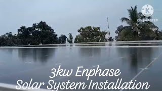 3Kw Enphase Solar System Installation Kerala VideoLIFE IS MY WORLDRR [upl. by Gabbie743]