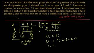 In an examination of Mathematics paperthere are 20 questions of equal marks and the question is div [upl. by Tewfik]