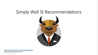 Simply Wall St  Recommendations [upl. by Ahsekar]