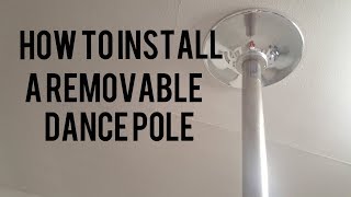 How to Install a Removable Dance Pole for Pole Dancing and Pole Fitness Platinum Stages [upl. by Ayra622]