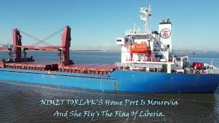 NIMET TORLAK dronevideo shipping ships middlesbrough aerialphotography cargoships bulkcarrier [upl. by Bal925]