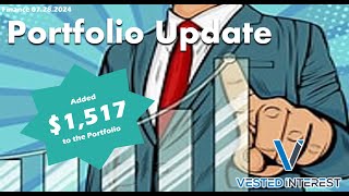 Portfolio Update July 27 investment passiveincome stockmarket investing stocks finance fire [upl. by Erdnael206]