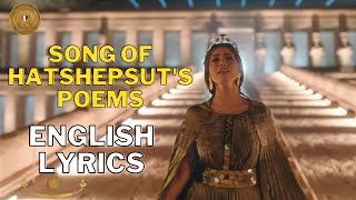 Song of Hatshepsuts poems English lyrics at the sphinx avenue in Luxor grand opening [upl. by Nimajaneb]