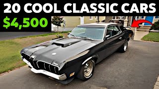 Most Powerful Drivers 20 Classic Cars For Sale Under 10000 [upl. by Ki]