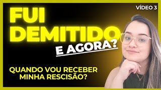 QUANTOS DIAS A EMPRESA TEM PARA PAGAR A MINHA RESCISÃO SÉRIE FUI DEMITIDO E AGORA [upl. by Nylg423]