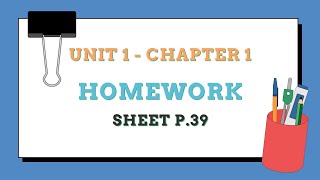 Homework sheet p 39 [upl. by Nibroc]