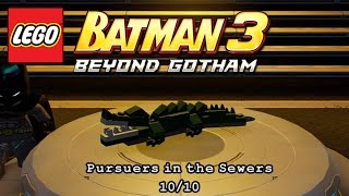 01  Pursuers in the Sewers  Minikits Collectibles  LEGO Batman 3  Beyond Gotham [upl. by Sirap]