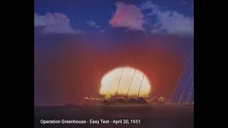 Nuclear test footage enhanced with AI 19511955 [upl. by Adonis211]