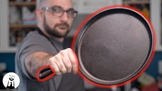 How To Season A NEW Cast Iron Skillet  Black Tie Kitchen [upl. by Ynnub564]