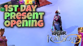 Present Opening First Day and AFK Spot  Runescape 3 [upl. by Goldin64]