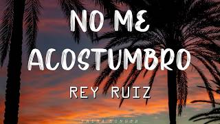 No Me Acostumbro Rey Ruiz letra [upl. by Ahsimaj]