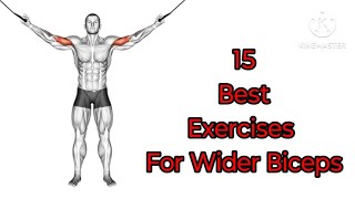 15 Best Exercises For Wider Biceps l Mohit Fitness [upl. by Yenroc]