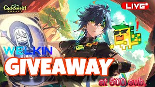 kinich showcase  Welkin moon giveaway at 500 sub Genshin impact 50 genshinimpact [upl. by Esina]