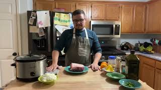 How to make PORK CARNITAS with Phil slow cooker recipe  SO easy  Dad Dinner [upl. by Ahsinuq]