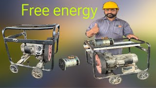 Make a free energy 220v  gasoline generator converting to free energy generator [upl. by Htelimay]