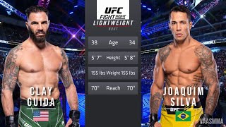 CLAY GUIDA VS JOAQUIM SILVA FULL FIGHT UFC ON ESPN 52 [upl. by Starinsky]