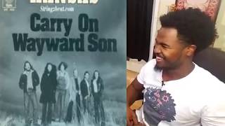 Kansas Carry On Wayward Son Reaction [upl. by Aikahs]