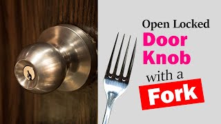 How to open locked door with a fork [upl. by Haman819]