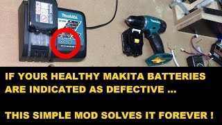 If your healthy Makita liion batteries wont charge solve it forever [upl. by Akenna]