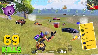 69 KILLS 😱 AMAZING FULL RUSH GAMEPLAY with BEST LOOT 🔥 PUBG MOBILE BGMI [upl. by Emogene]