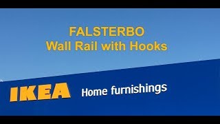 IKEA FALSTERBO Wall Rail with Hooks [upl. by Atillertse]