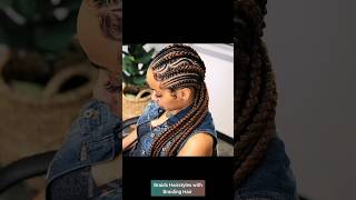 Braids Hairstyles with Braiding Hair shorts hairstyles braiding braids cornrows [upl. by Corydon]