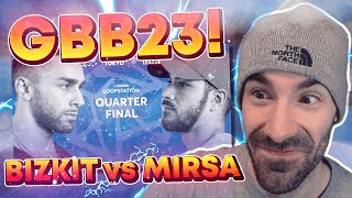 Reacting to BizKit 🇺🇸 vs MIRSA 🇫🇷  GBB 2023 WORLD LEAGUE  LOOPSTATION CHAMPIONSHIP  14 FINAL [upl. by Nylkcaj]