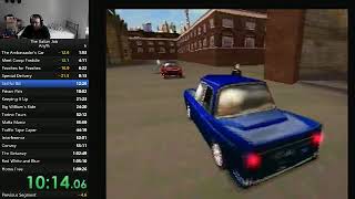 The Italian Job PS1 Any Speedrun [upl. by Nemajneb376]