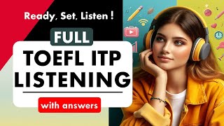 Full TOEFL ITP Listening Practice Test with Answers  TOEFL Exam Prep  English Listening MCQ TOEFL [upl. by Chev]