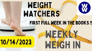 WEIGHT WATCHERS WEEKLY WEIGH IN  FIRST WEEK BACK ON THE PLAN [upl. by Kaycee]