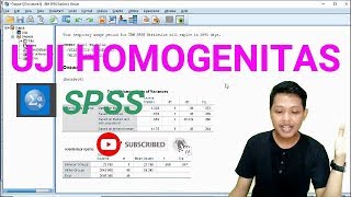 Uji Homogenitas menggunakan SPSS [upl. by Carita]