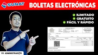 Boletas Electrónicas Perú Cómo emitir Paso A Paso  GRATIS Ilimitado Fácil y Rápido [upl. by Lenoil]