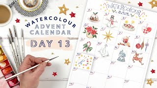 Watercolour Advent Calendar Day 13 [upl. by Aivekahs]