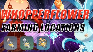 Whopperflower Farming Locations Detailed Guide  Energy Nectar  Genshin Impact [upl. by Kcirednek]