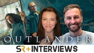 Outlander Season 7 Part 2 Kristin Atherton amp Steven Cree On Reconnecting With Jenny And Ian Murray [upl. by Alfreda204]