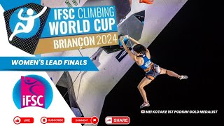 Womens Lead Finals IFSC Climbing World Cup Briançon 2024 sportclimbing climbingcompetition ifsc [upl. by Haldeman]