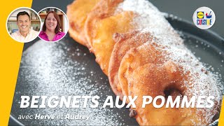 Beignets aux pommes  Feat Audrey Chocmiel  Lidl Cuisine [upl. by Enened]