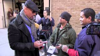 Dwayne quotRockquot Johnson signs autographs in New York City [upl. by Thielen438]