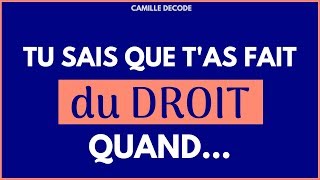 Tu sais que TAS FAIT DU DROIT quand   Camille décode [upl. by Partan]