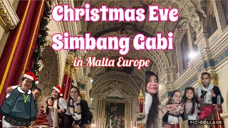 Christmas Eve  Simbang gabi in Malta  WMalta vlogger friends  Gillard Family TV [upl. by Nosral113]